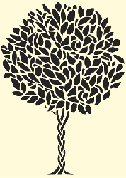Szablon malarski: Drzewa 04